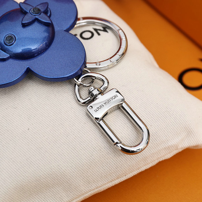 Louis Vuitton Bag Charm and Key Holder Blue M00484