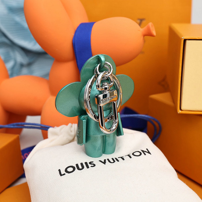 Louis Vuitton Bag Charm and Key Holder Green M00484