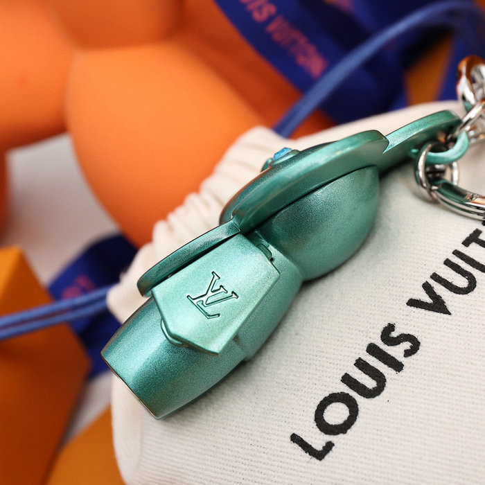 Louis Vuitton Bag Charm and Key Holder Green M00484