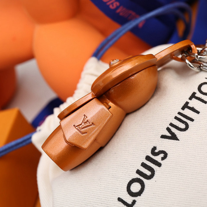 Louis Vuitton Bag Charm and Key Holder Orange M00484