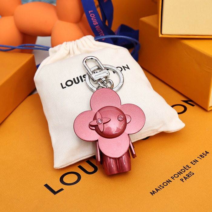 Louis Vuitton Bag Charm and Key Holder Pink M00484