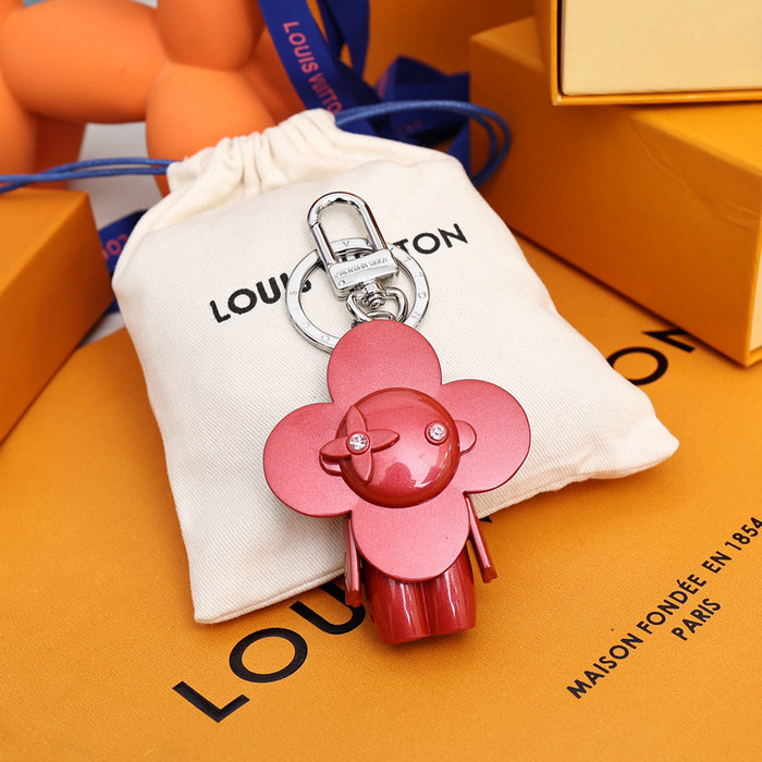 Louis Vuitton Bag Charm and Key Holder Red M00484