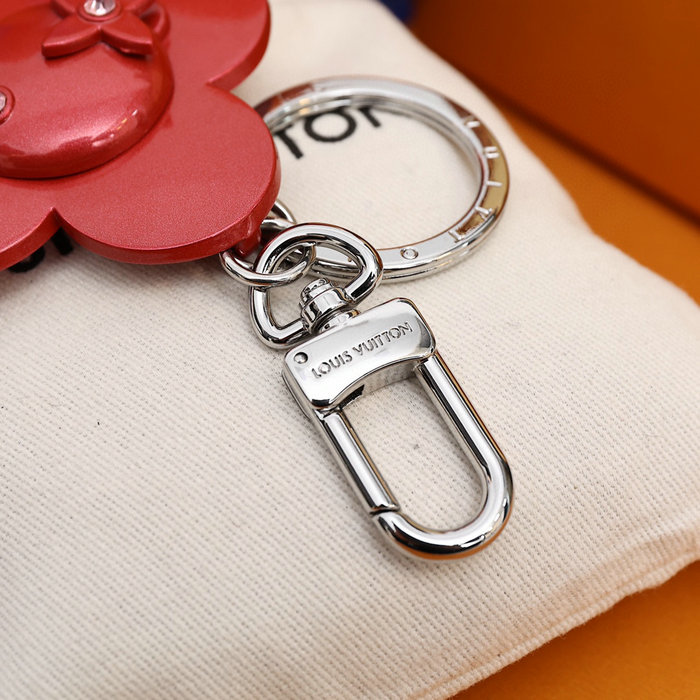 Louis Vuitton Bag Charm and Key Holder Red M00484