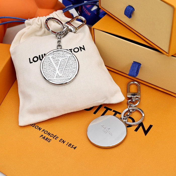 Louis Vuitton Bag Charm and Key Holder Silver M64261