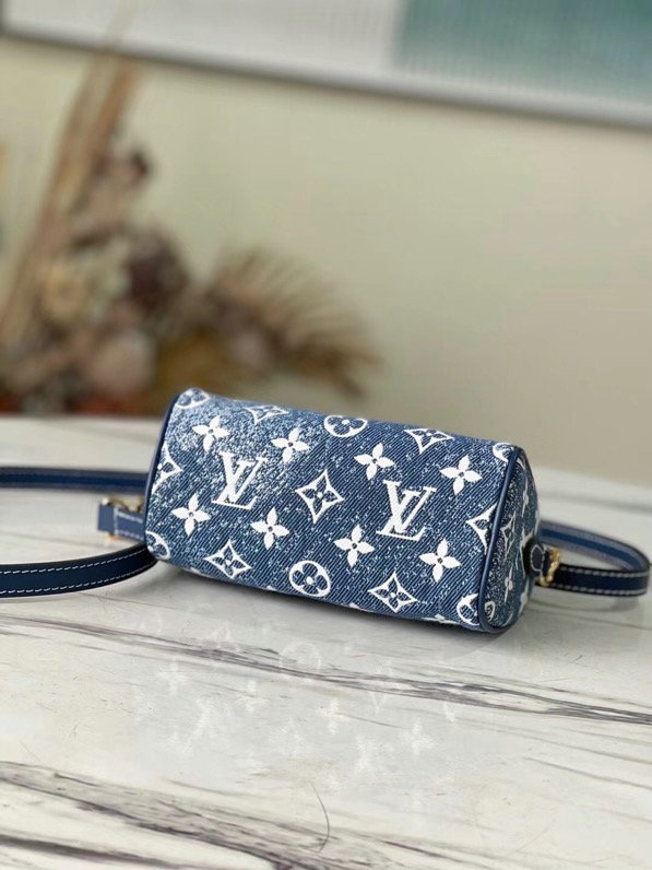 Louis Vuitton Denim Nano Speedy Blue M81213