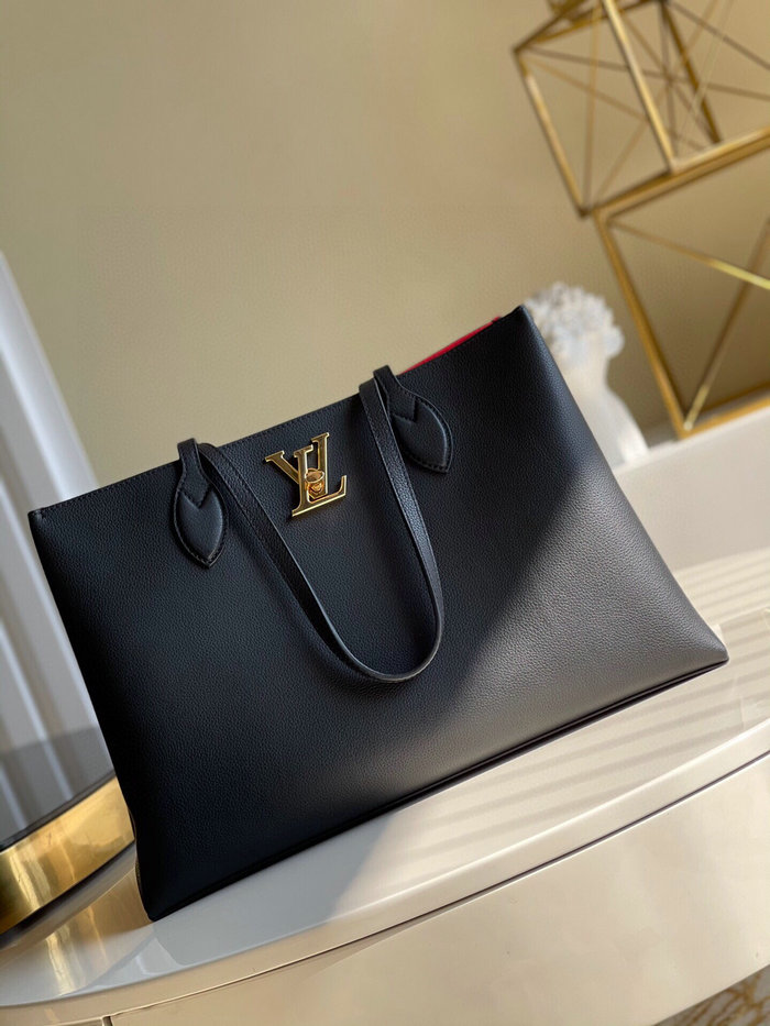 Louis Vuitton Lockme Shopper Black M57346