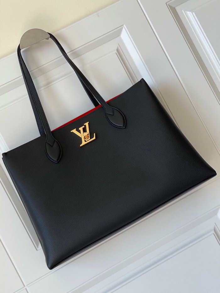 Louis Vuitton Lockme Shopper Black M57346