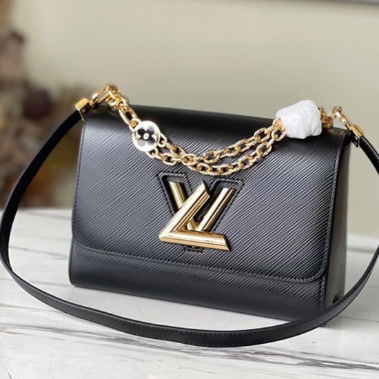 Louis Vuitton Twist MM Black M59402