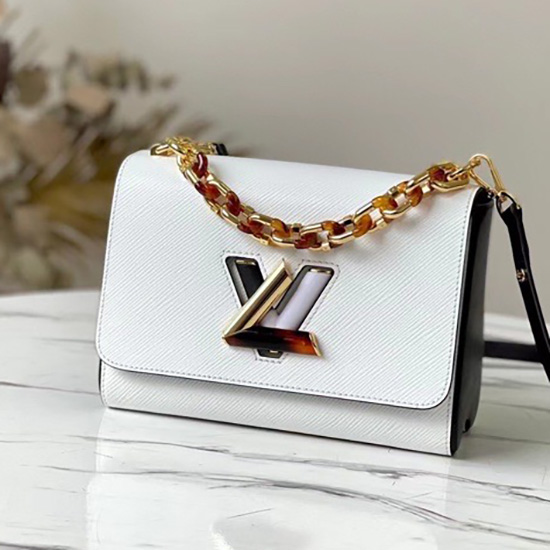 Louis Vuitton Twist MM White M58715