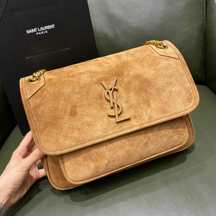 Saint Laurent Medium Niki Shoulder Bag Camel 633158