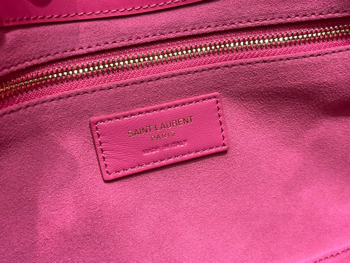 Saint Laurent Monogram Smooth Leahter Hobo Bag Pink 657228