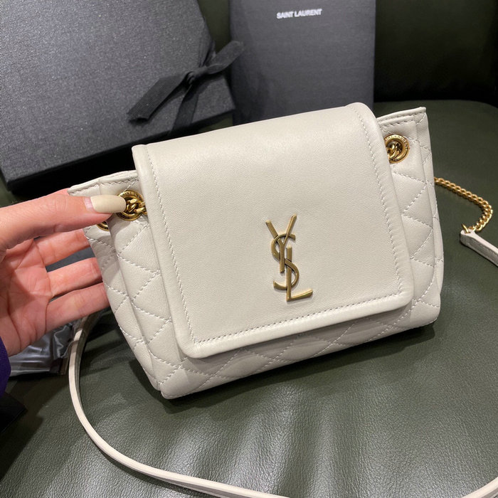 Saint Laurent Nolita Mini Bag White 672738