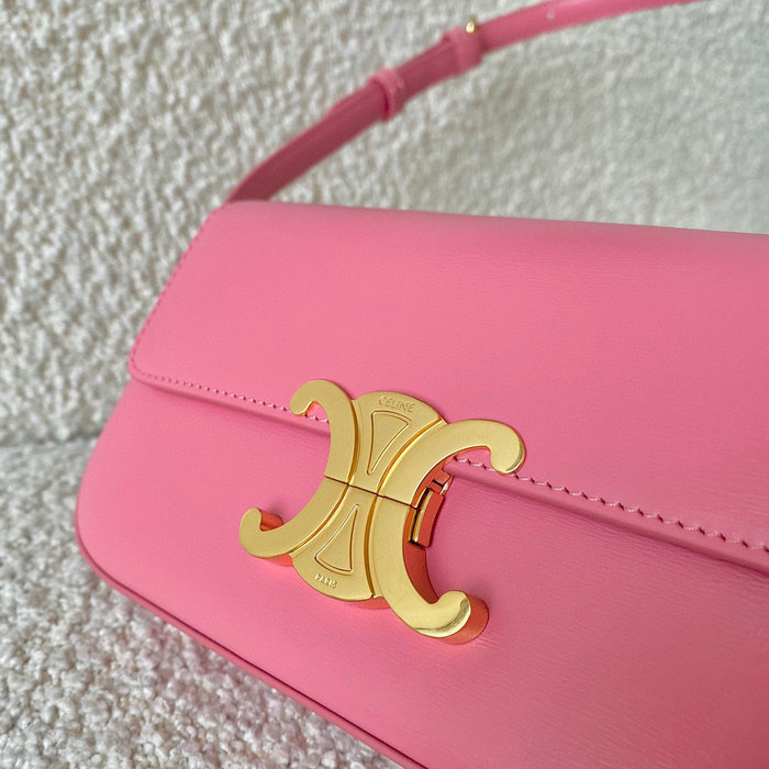 Celine Triomphe Shoulder Bag Flamingo C35029