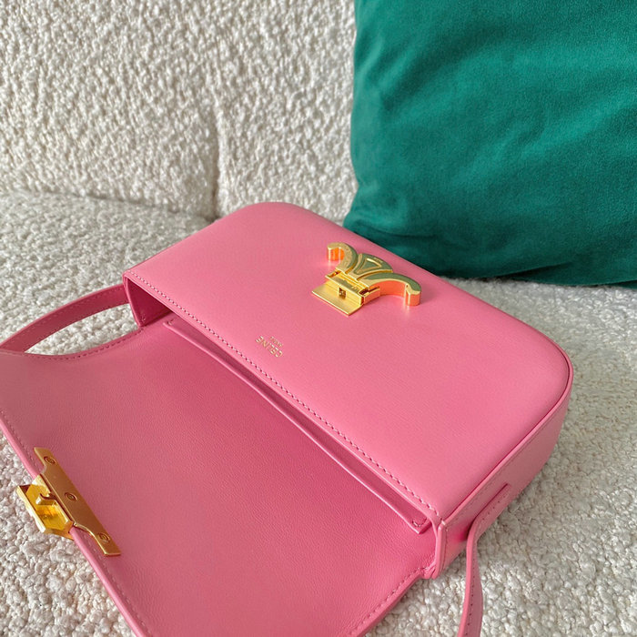 Celine Triomphe Shoulder Bag Flamingo C35029