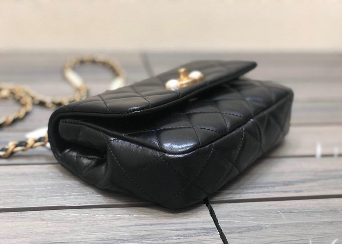Chanel Calfskin Mini Flap Bag Black AS3000