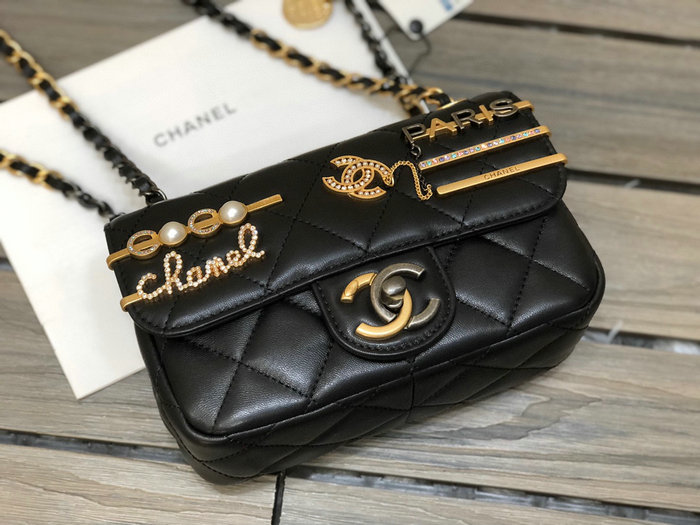 Chanel Mini Flap Bag Black AS2978