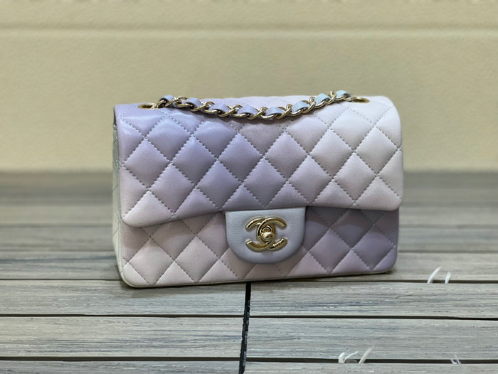 Classic Chanel Lambskin Small Flap Bag Blue CF1116