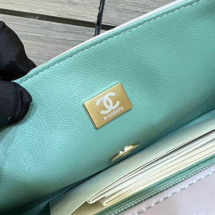 Classic Chanel Lambskin Small Flap Bag Green CF1116
