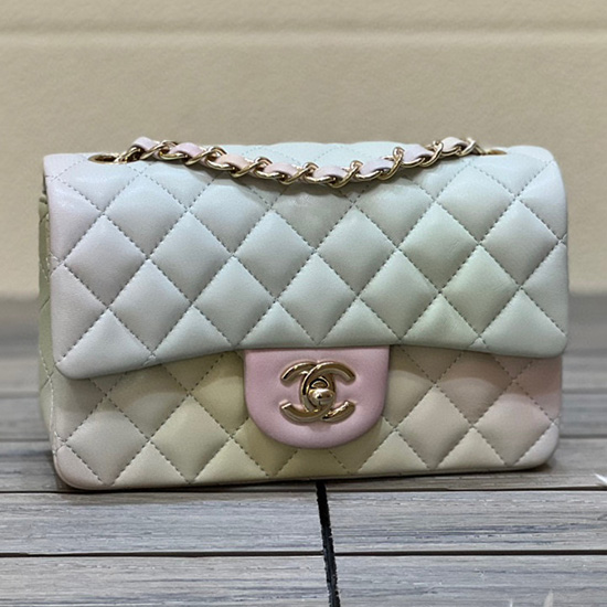 Classic Chanel Lambskin Small Flap Bag Pink CF1116