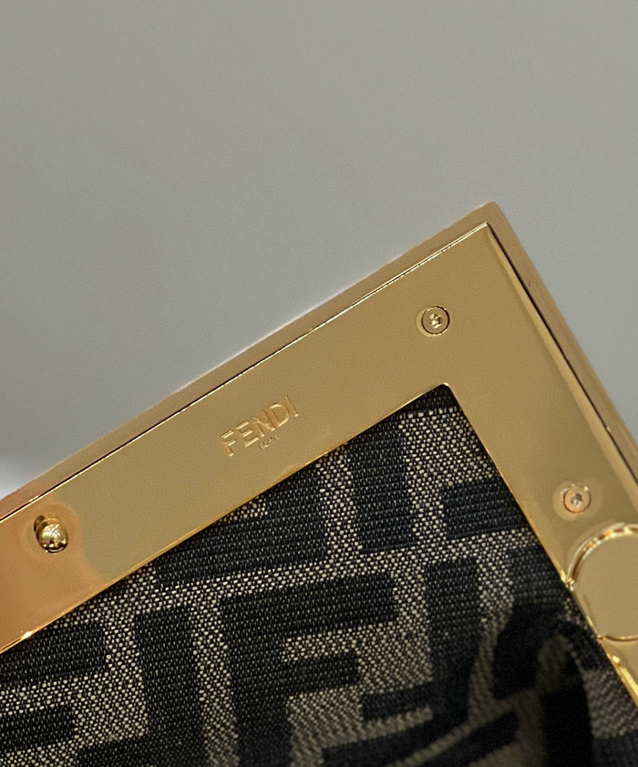 Fendi First Small Leather Bag Gold F80033