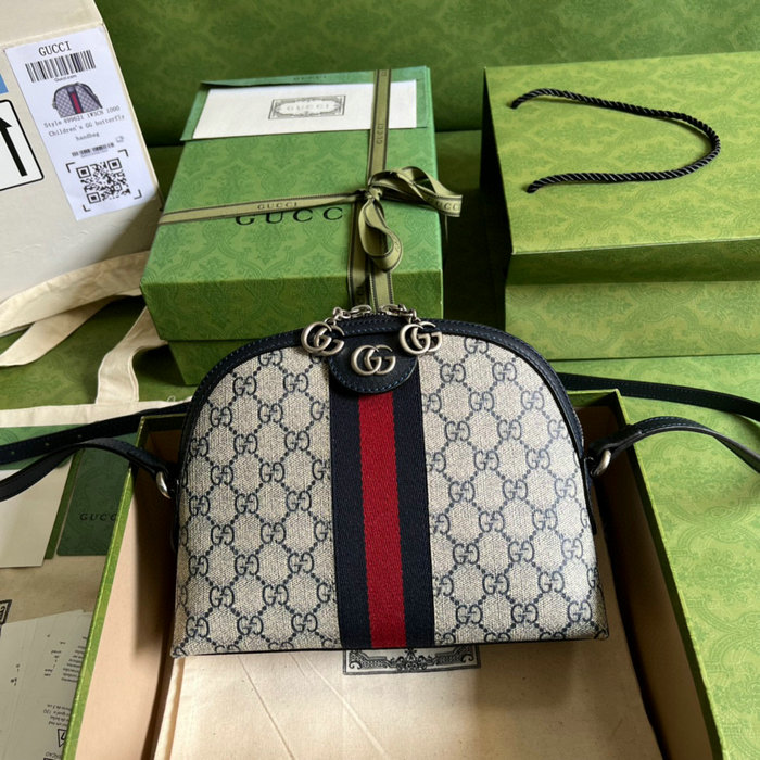 Gucci Ophidia GG Small Shoulder Bag Blue 499621