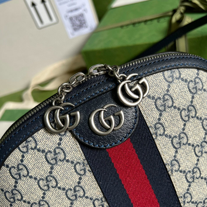 Gucci Ophidia GG Small Shoulder Bag Blue 499621