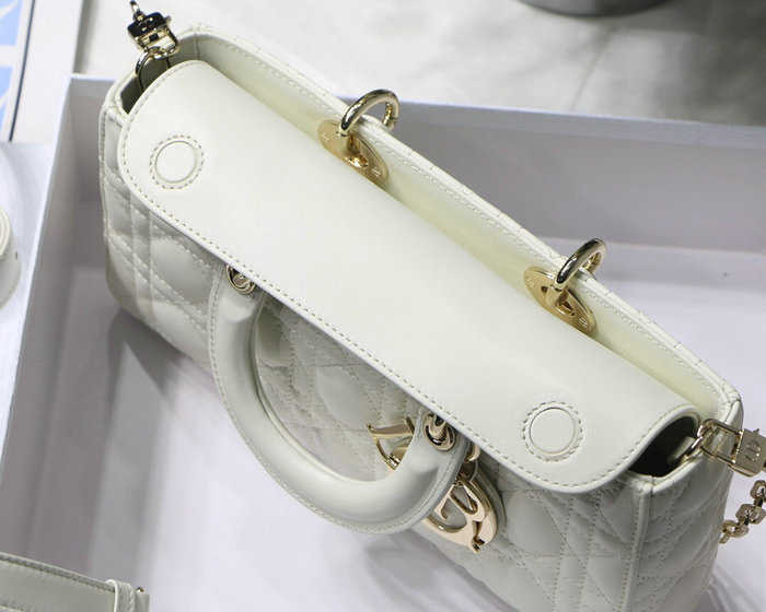 Lady D-joy Lambskin Bag White D6001