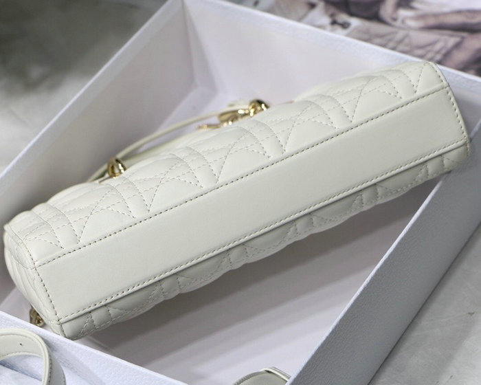 Lady D-joy Lambskin Bag White D6001