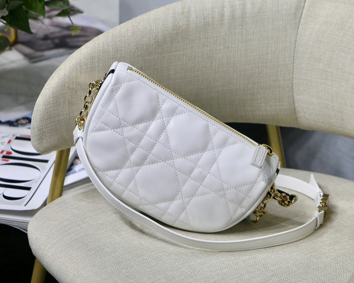 Small Dior Vibe Hobo Bag White DM8022