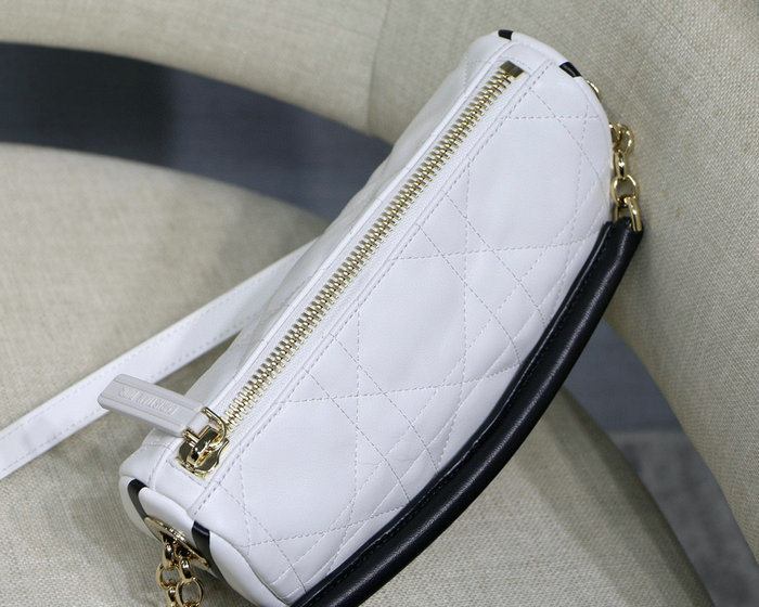 Small Dior Vibe Hobo Bag White DM8022