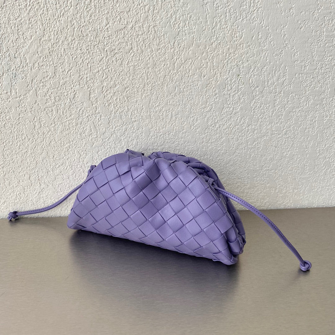 Bottega Veneta Woven Leather Small the Pouch Lavender B585853