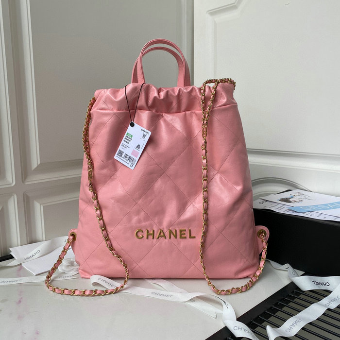 Chanel Calfskin Shopping Tote Pink AS3133