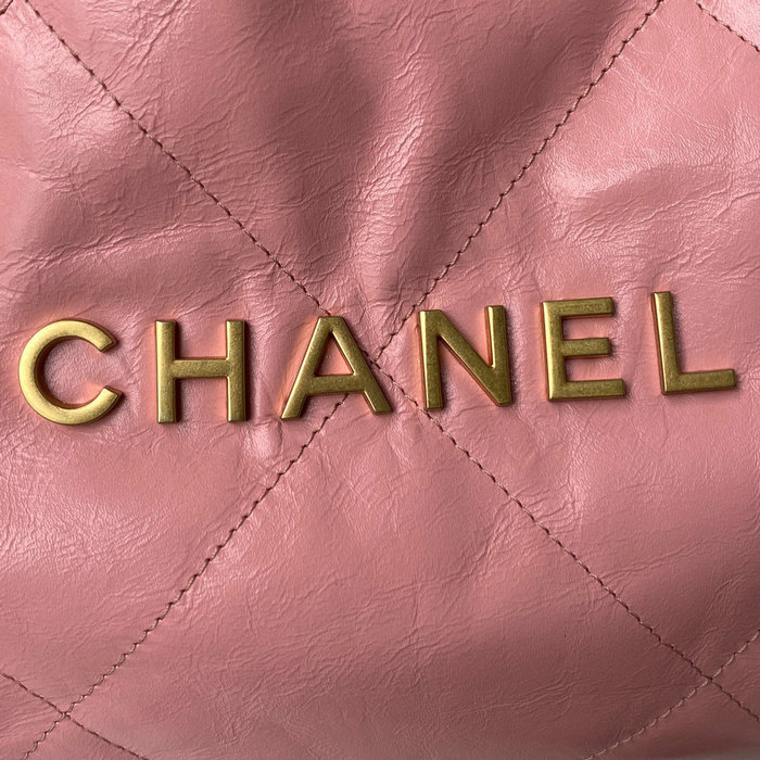Chanel Calfskin Shopping Tote Pink AS3133
