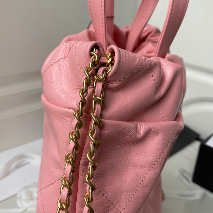 Chanel Calfskin Shopping Tote Pink AS3133