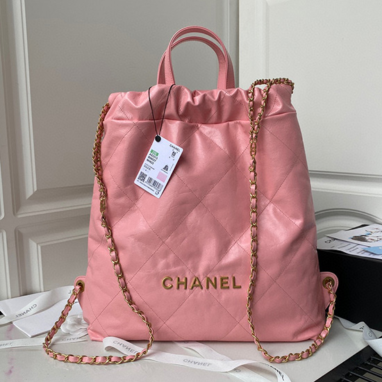 Chanel Calfskin Shopping Tote Pink AS3133