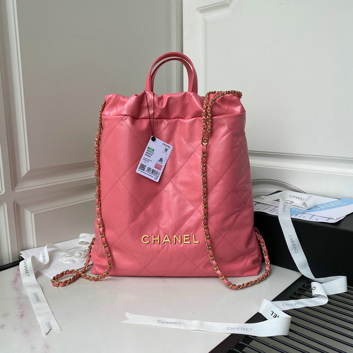 Chanel Calfskin Shopping Tote Rose AS3133