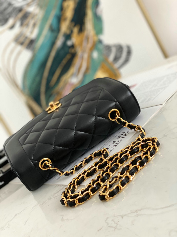 Chanel Lambskin Flap Bag Black A87062