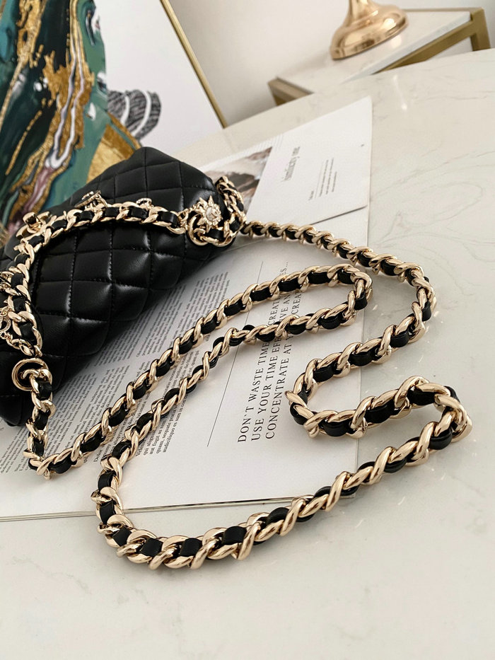 Chanel Lambskin Flap Bag Black AS2326