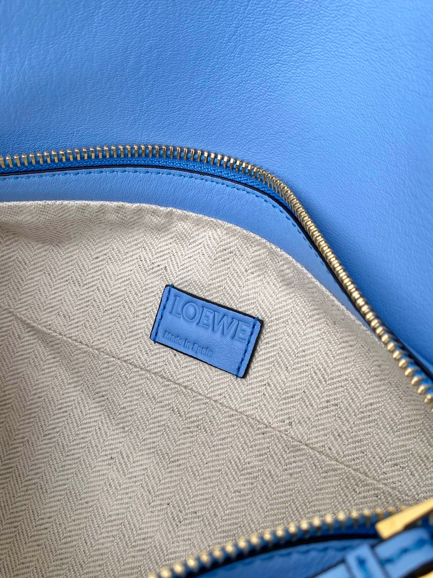 Loewe Puzzle Hobo Shoulder Bag Blue L51067