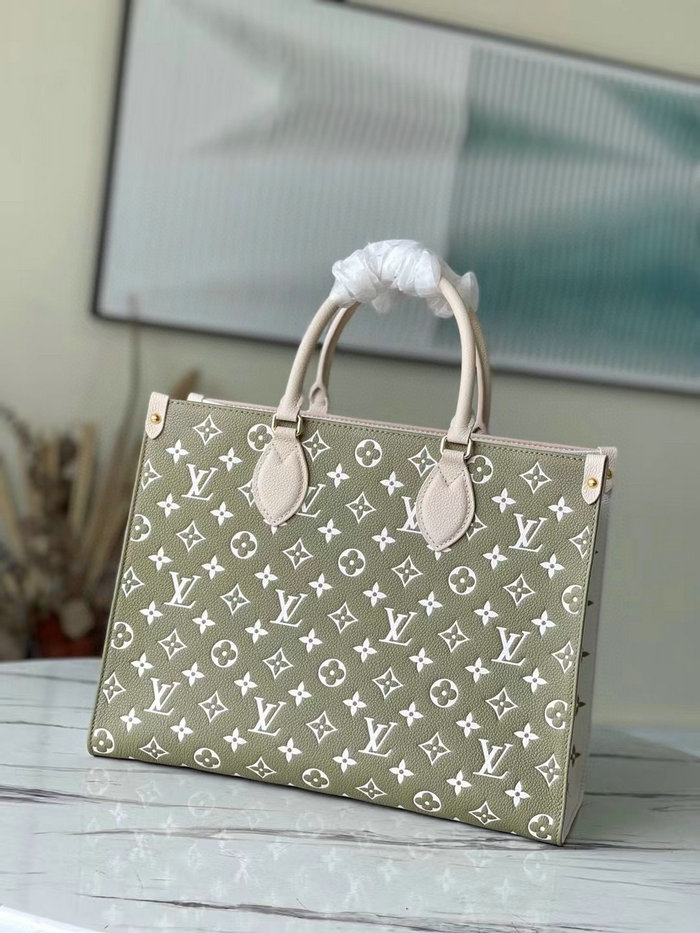 Louis Vuitton Onthego MM Tote Bag Green M46128