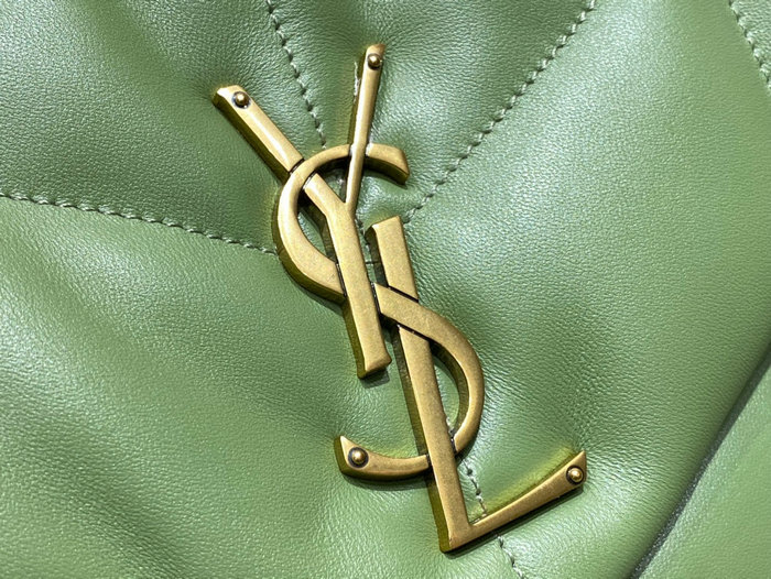 Saint Laurent Loulou Puffer Medium Bag Green 577475