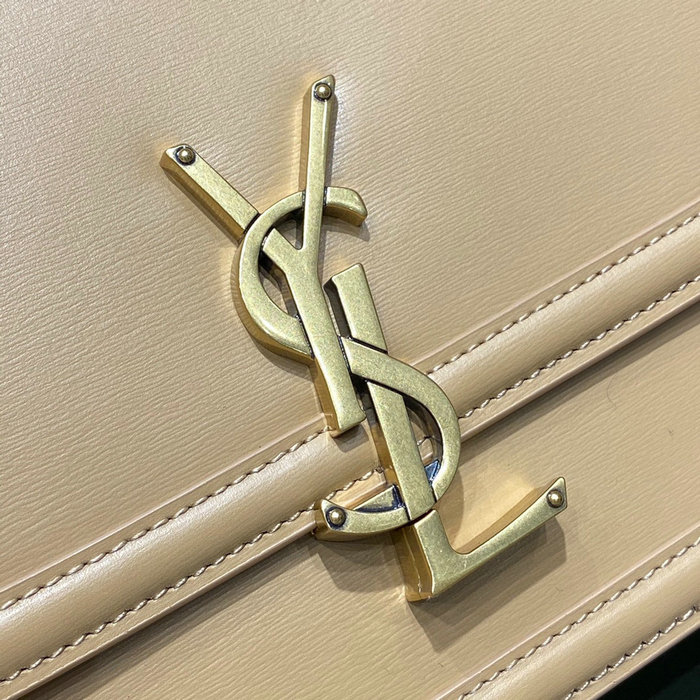 Saint Laurent Solferino Medium Satchel Beige 634305