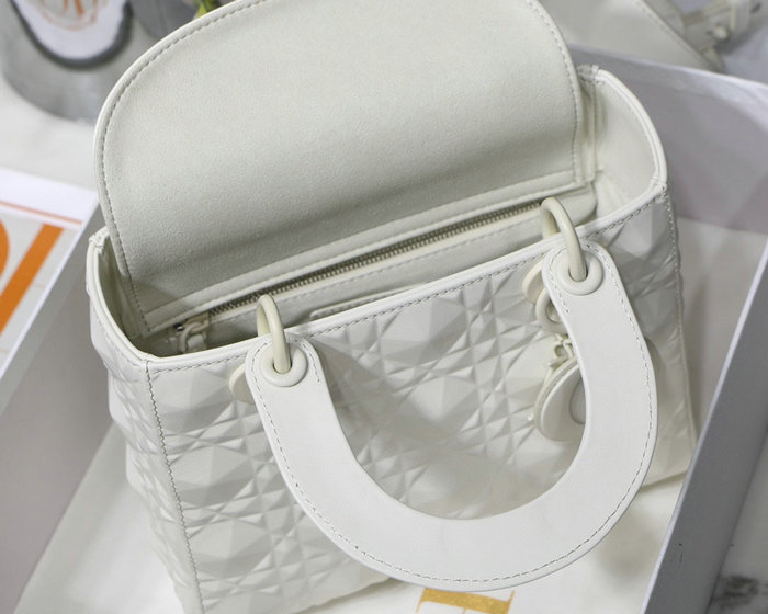 Small Lady Dior My Abcdior Bag White DM6004