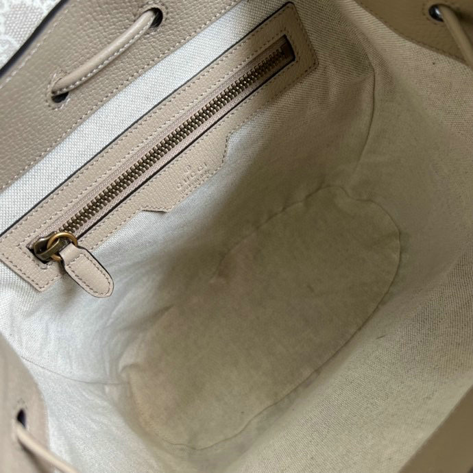 Gucci Backpack with Interlocking G White 674147