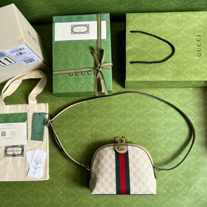 Gucci Ophidia small GG shoulder bag White 499621