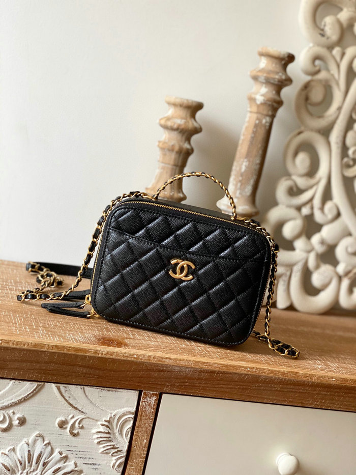 Chanel Vanity Case Bag Black AP3222