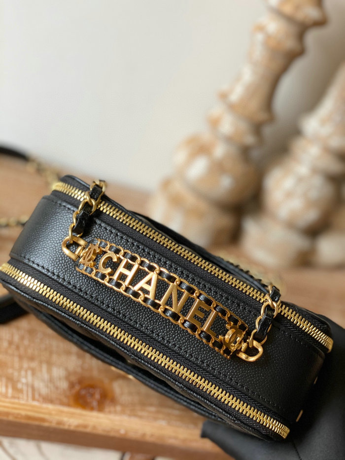 Chanel Vanity Case Bag Black AP3222