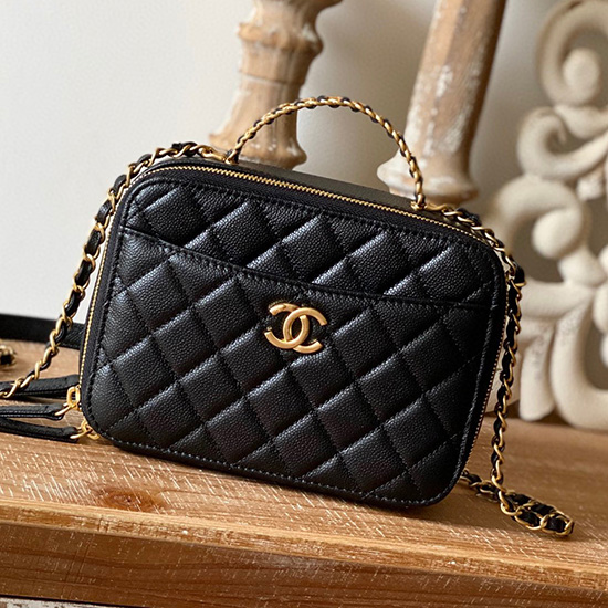 Chanel Vanity Case Bag Black AP3222