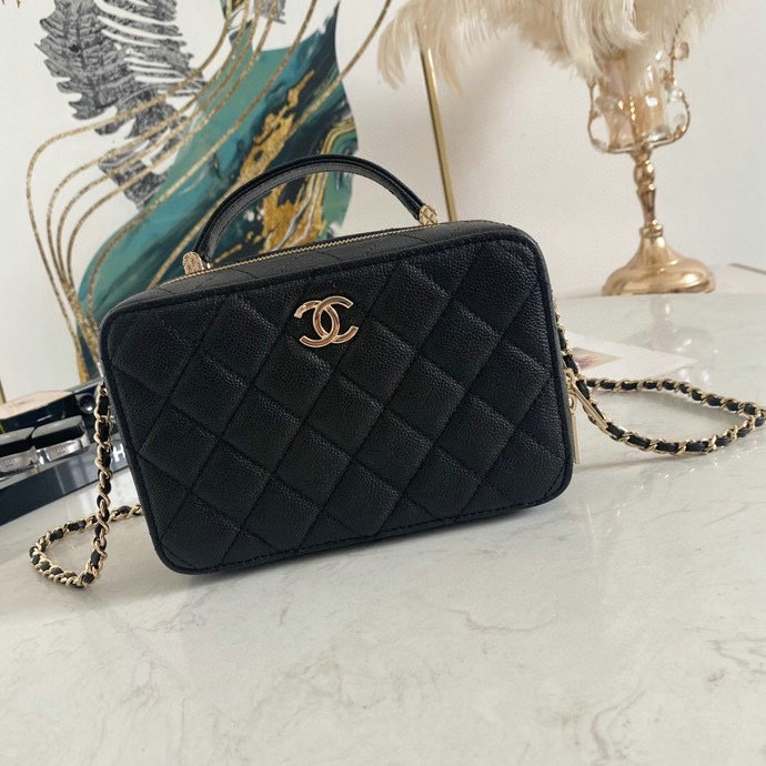 Chanel Vanity Case Bag Black AS3168