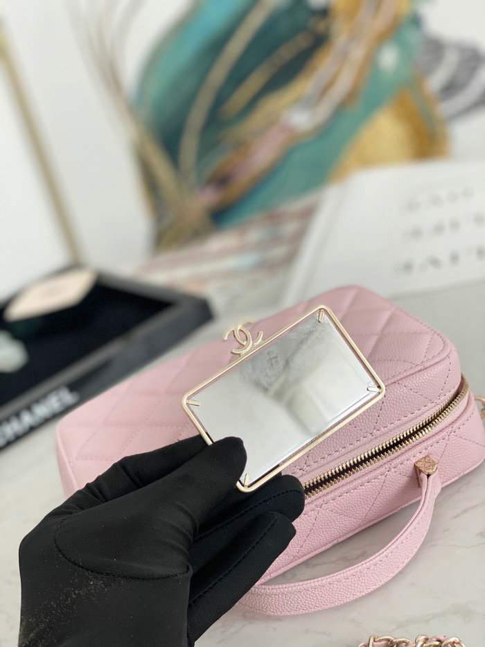 Chanel Vanity Case Bag Pink AS3168